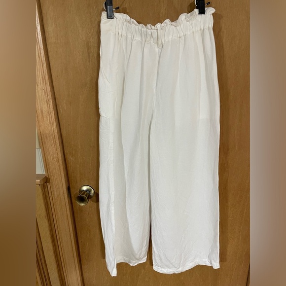 YFB -Young Fabulous Broke linen blend Crop Pull On, high waist Soft - Picture 3 of 5